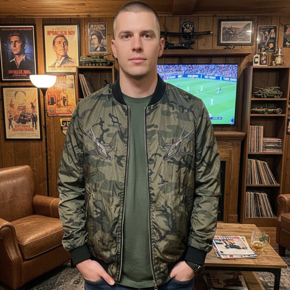 Rock & Republic Large Camo Print Men's Jacket